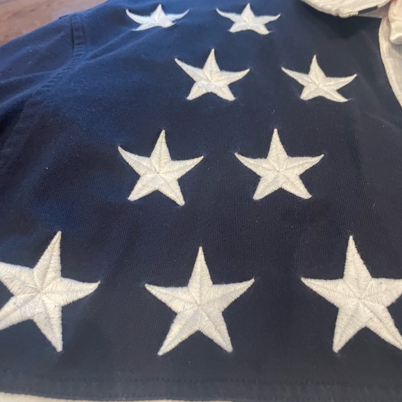 VTG Tommy Hilfiger Colorblock big patch multicolor Polo slim fit XXl - Picture 4 of 9